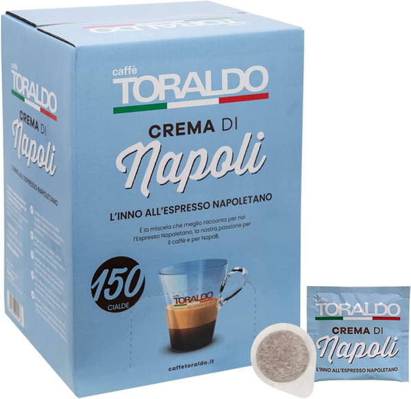 150 CIALDE CAFFE TORALDO MISCELA CREMA DI NAPOLI ESE 44 MM