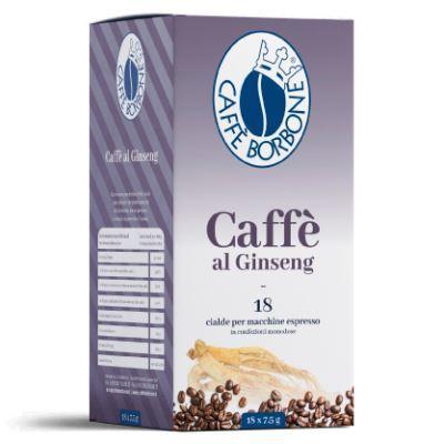 18 PODS COFFEE BORBONE BLEND COFFEE WITH GINSENG ESE 44 MM