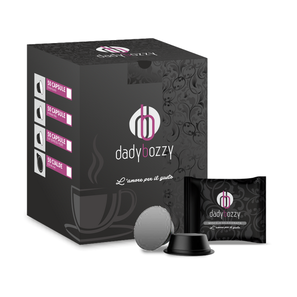 100 CAPSULE CAFFE DADY BOZZY MISCELA SELEZIONE COMPATIBILI A MODO MIO®