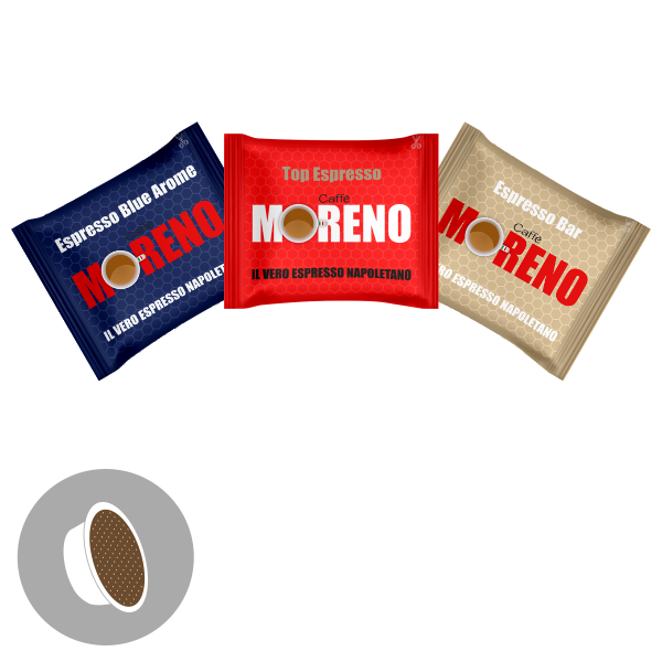 MIX 100 CAPSULE CAFFE MORENO COMPATIBILI A MODO MIO