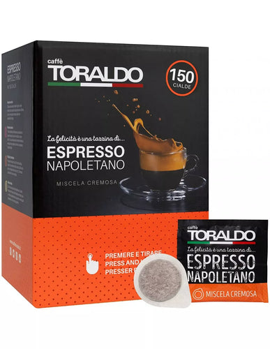 150 PODS CAFFE TORALDO CLASSIC BLEND ESE 44 MM