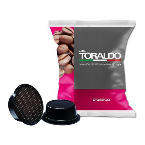 50 CAPSULES CAFFE TORALDO CLASSIC BLEND COMPATIBLE IN MODO MIO