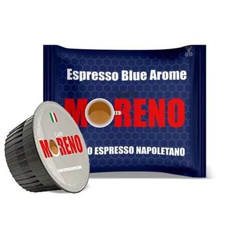 50 CAPSULE CAFFE MORENO MISCELA BLUE AROME COMPATIBILI DOLCE GUSTO