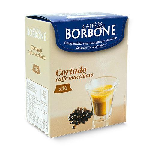 16 CAPSULE CAFFE BORBONE MISCELA CORTADO COMPATIBILI A MODO MIO®