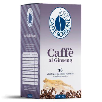 18 CIALDE CAFFE BORBONE MISCELA CAFFE AL GINSENG ESE 44 MM