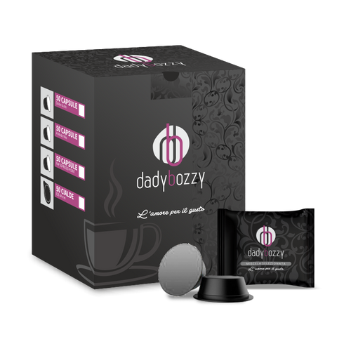 100 CAPSULE CAFFE DADY BOZZY MISCELA SELEZIONE COMPATIBILI A MODO MIO®