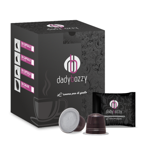 100 CAPSULE CAFFE DADY BOZZY MISCELA SELEZIONE COMPATIBILI NESPRESSO®