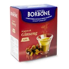 16 CAPSULE CAFFE' BORBONE COMPATIBILE A MODO MIO MISCELA GINSENG