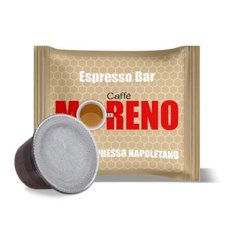 100 CAPSULES OF CAFFE MORENO ESPRESSO BLEND BAR COMPATIBLE NESPRESSO