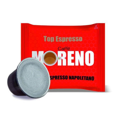 100 CAPSULES CAFFE MORENO BLEND TOP ESPRESSO COMPATIBLE NESPRESSO